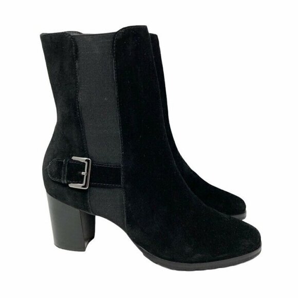 Cole Haan Womens Ankle Boots Black Leather 5.5 - Picture 1 of 9